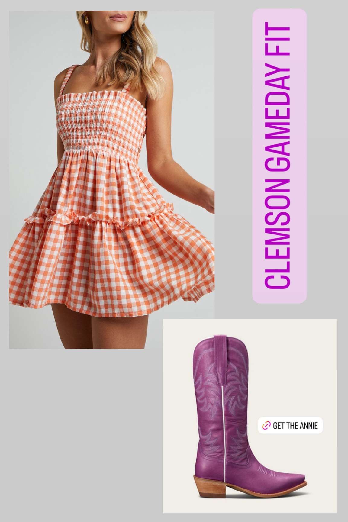 Clemson Gameday fit! Loving the new Tecovas school pride collection!

#LTKBacktoSchool #LTKParties #LTKShoeCrush