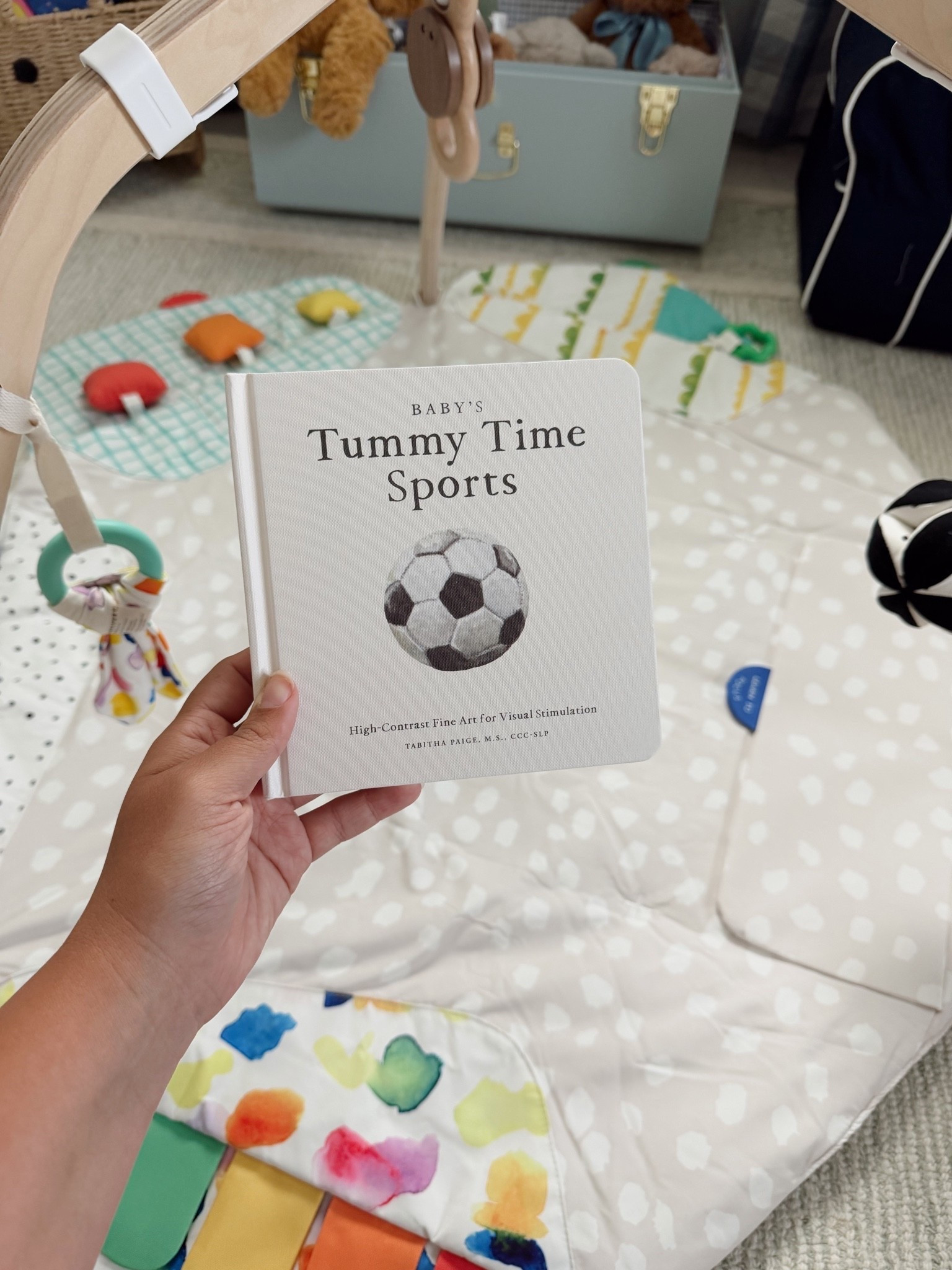 Our favorite tummy time book! 💙🏈 A baby registry must-have that keeps little ones entertained during floor play. Perfect for a sports-themed nursery, baby boy nursery, tummy time, play mats, and newborn essentials.

#BabyRegistryMustHave #TummyTime #BabyBoyNursery #SportsNursery #NewbornEssentials #PlayMat #LTKBaby

#LTKstorytime #LTKBaby #LTKKids