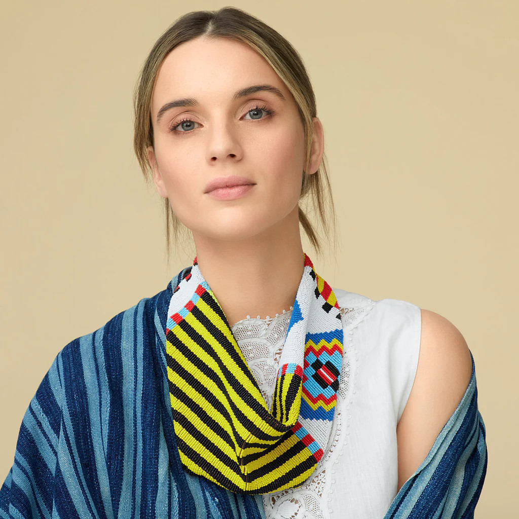 Aztec Scarf Necklace Original | Mignonne Gavigan