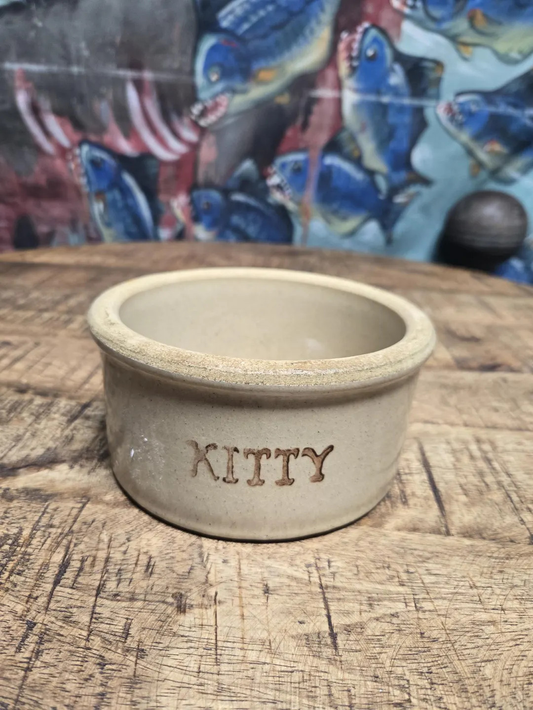 Antique Tan Glazed Durable Stoneware Crock Style Marked Roseville Petware Kitty Bowl Dish Feeder ... | Etsy (US)