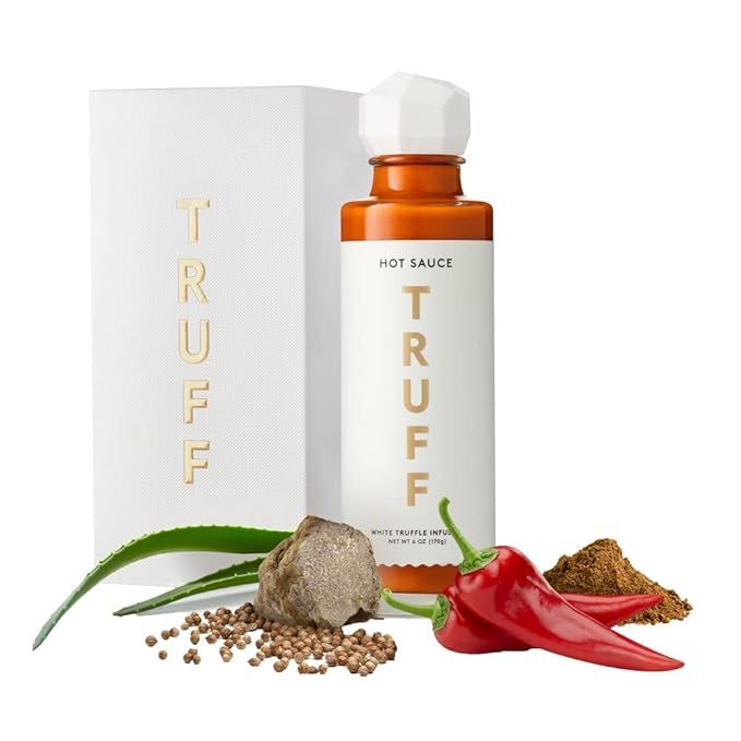 TRUFF White Truffle Hot Sauce, Gourmet Hot Sauce with Ripe Chili Peppers, Agave Nectar, White Tru... | Amazon (US)