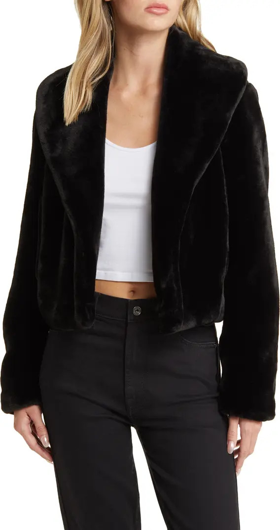 BLANKNYC Shawl Collar Faux Fur Jacket | Nordstrom | Nordstrom