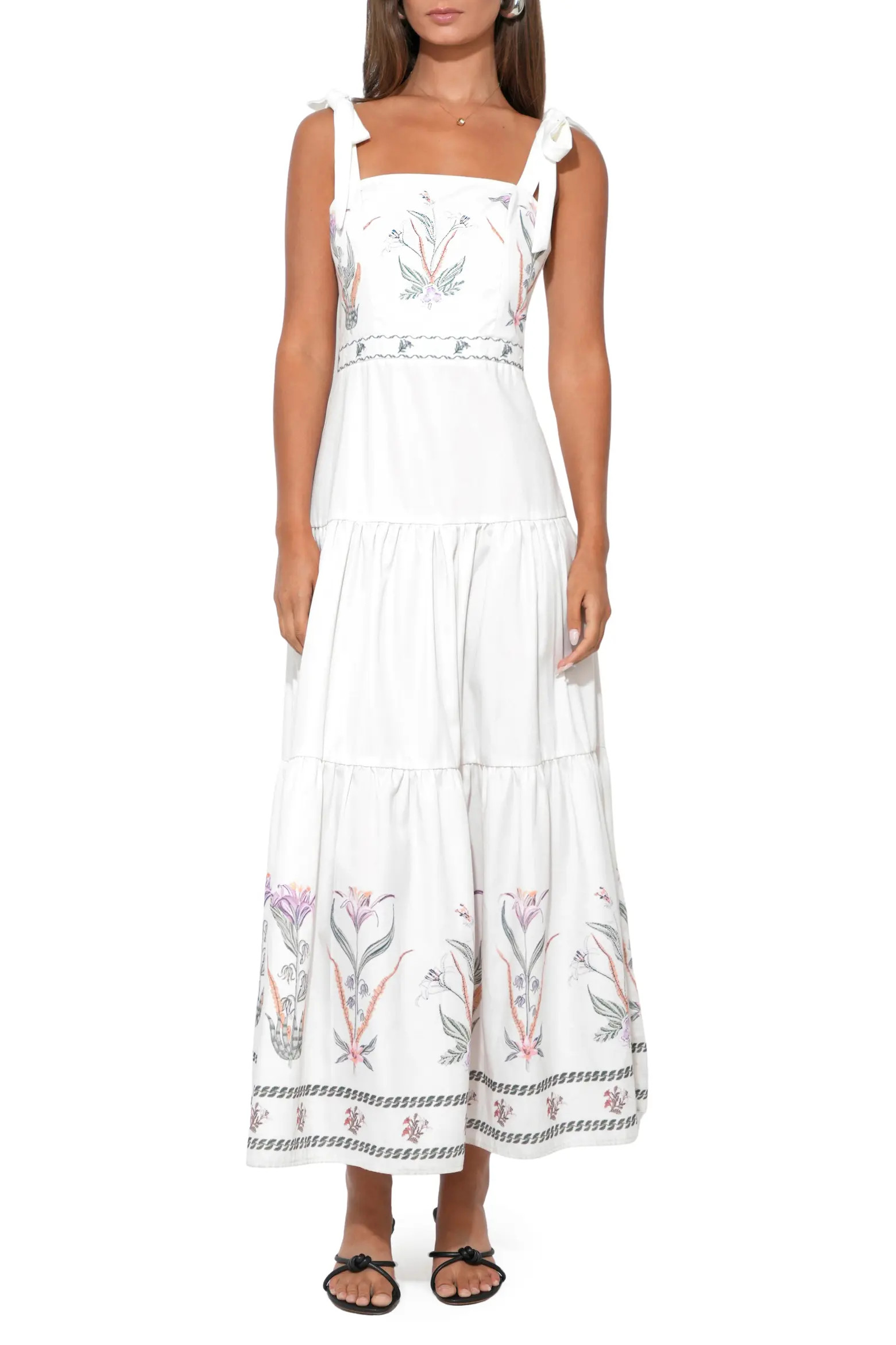 Olivi Placement Print Midi Dress (Women) | Nordstrom | Nordstrom