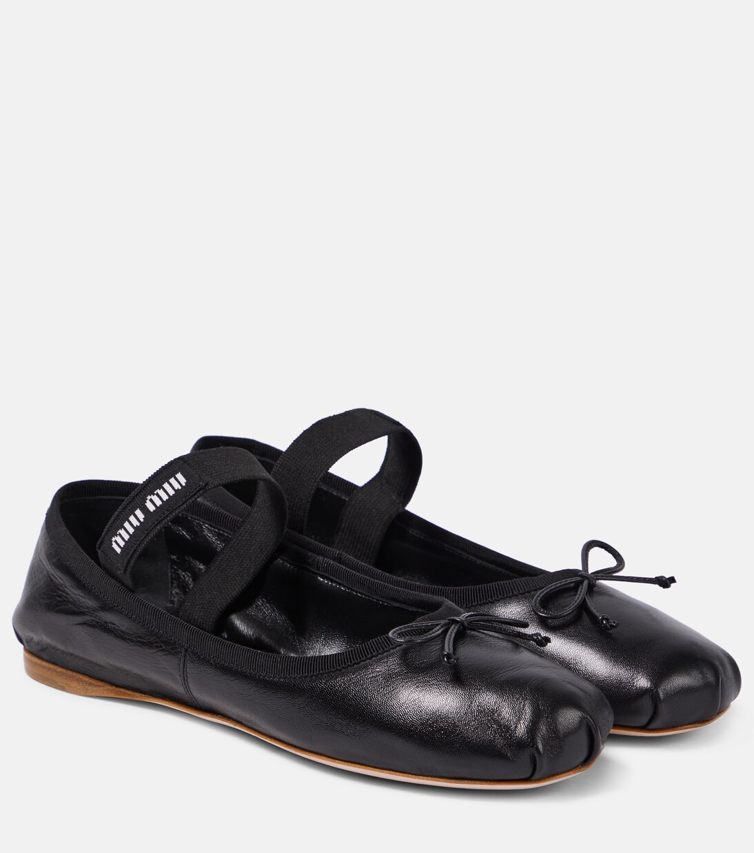 Ballerines en cuir à logo | Mytheresa (FR)