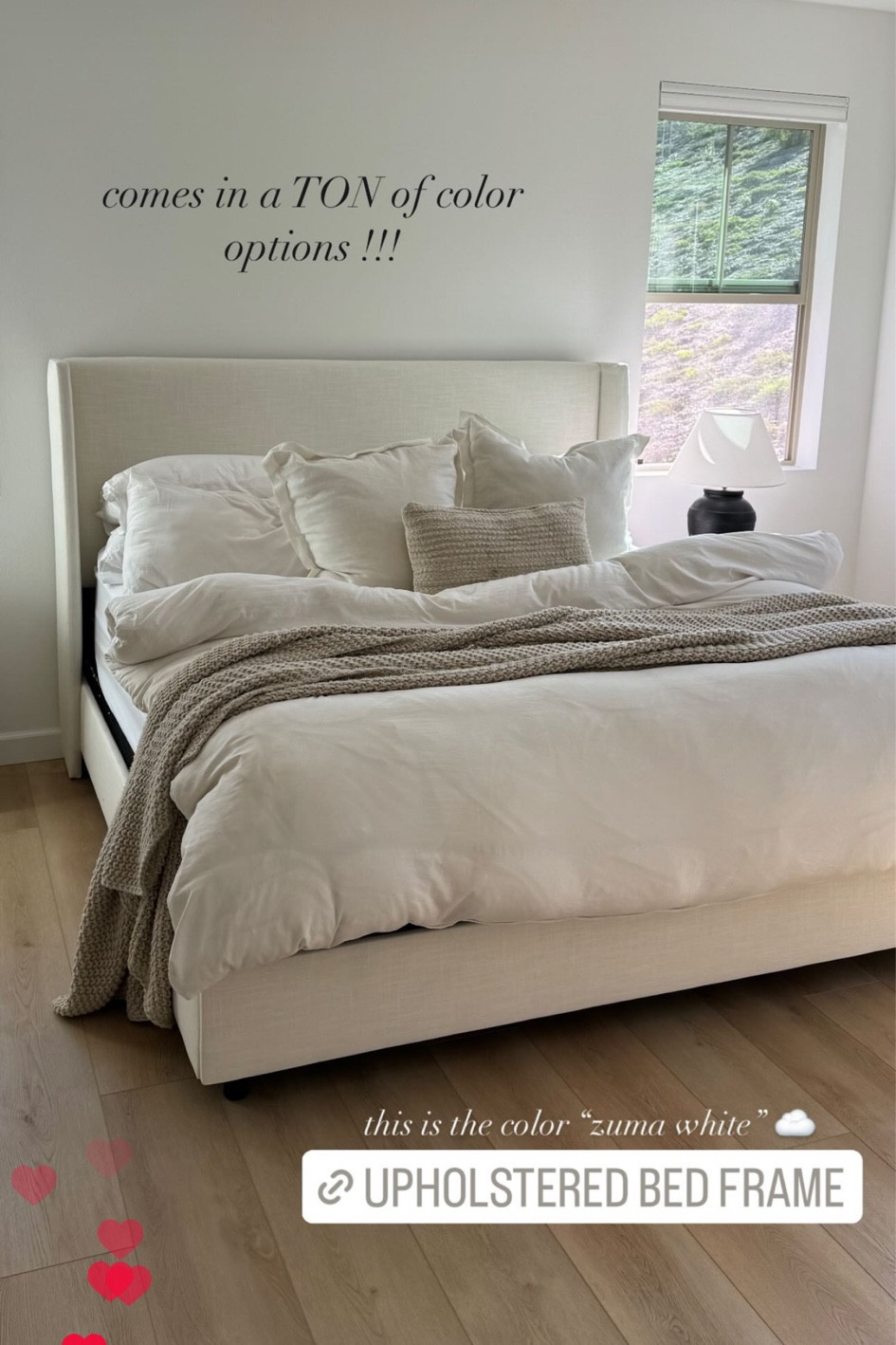 bed frame! super easy to put together and the delivery was fast🤍

#LTKSeasonal #LTKSpringSale #LTKhome