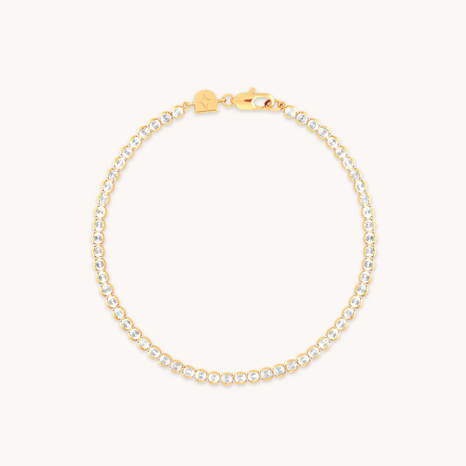 Gleam Gold Bold Tennis Chain Bracelet | Astrid & Miyu Bracelets | Astrid and Miyu
