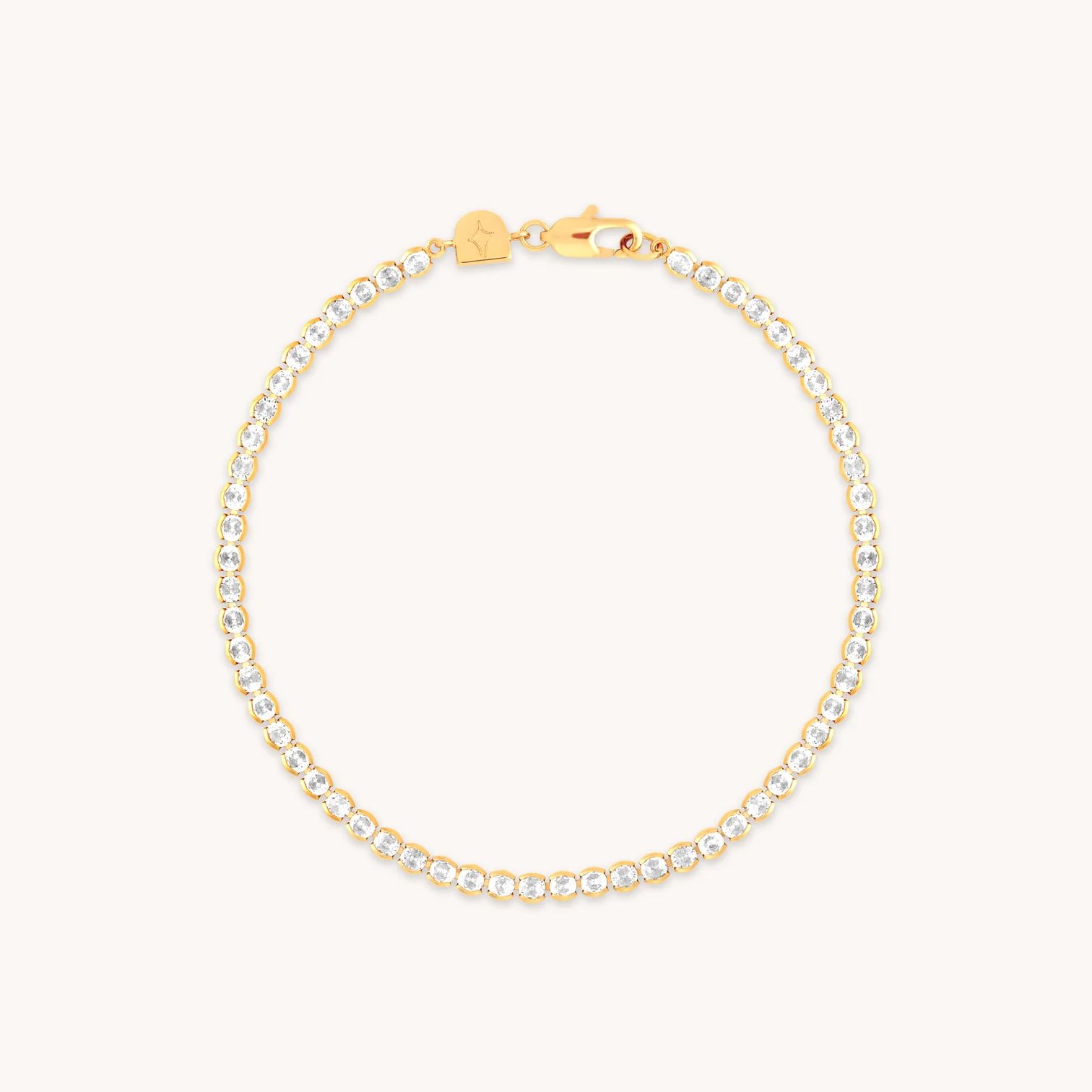 Gleam Gold Bold Tennis Chain Bracelet | Astrid & Miyu Bracelets | Astrid and Miyu