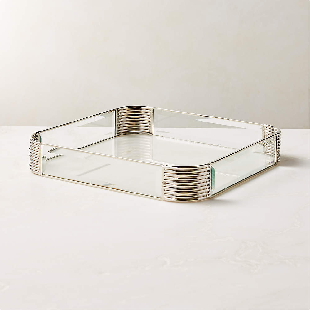 Dame Glass Tray + Reviews | CB2 | CB2