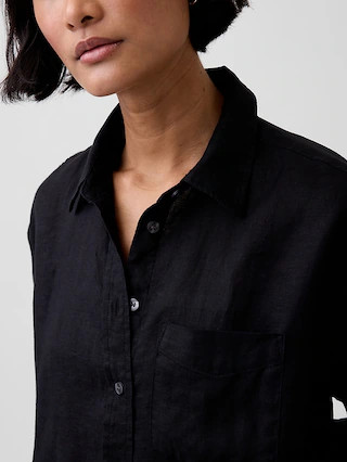 100% Linen Oversized Shirt | Gap (US)