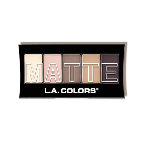 L.A. COLORS 5 Color Matte Eyeshadow Palette, Natural Linen CEM471 | Amazon (US)