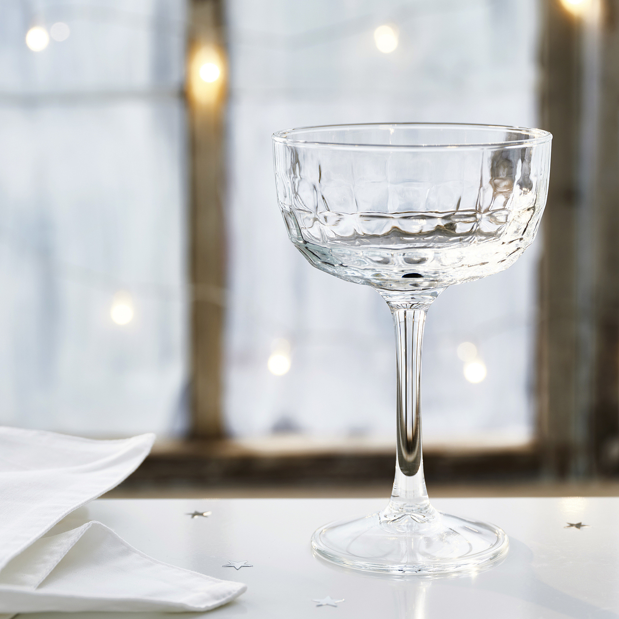 Champagne coupe, clear glass, 7 oz | IKEA US