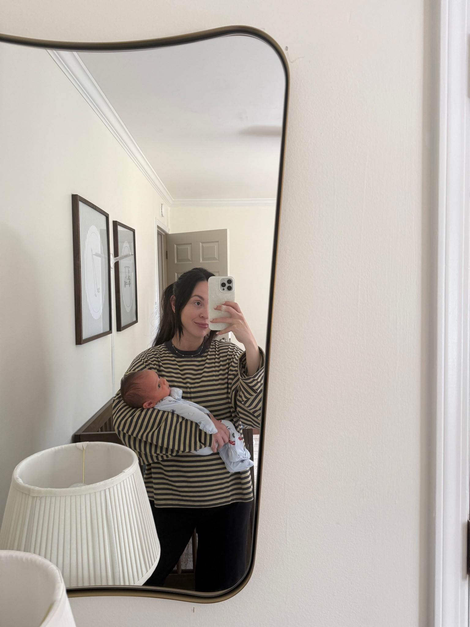 stripes for fall 🍂 I have been loving this striped long sleeve tee!! Wearing a small. 

#LTKHome #LTKSeasonal #LTKFindsUnder100