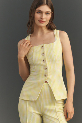 Maeve Structured Longline Vest | Anthropologie (US)