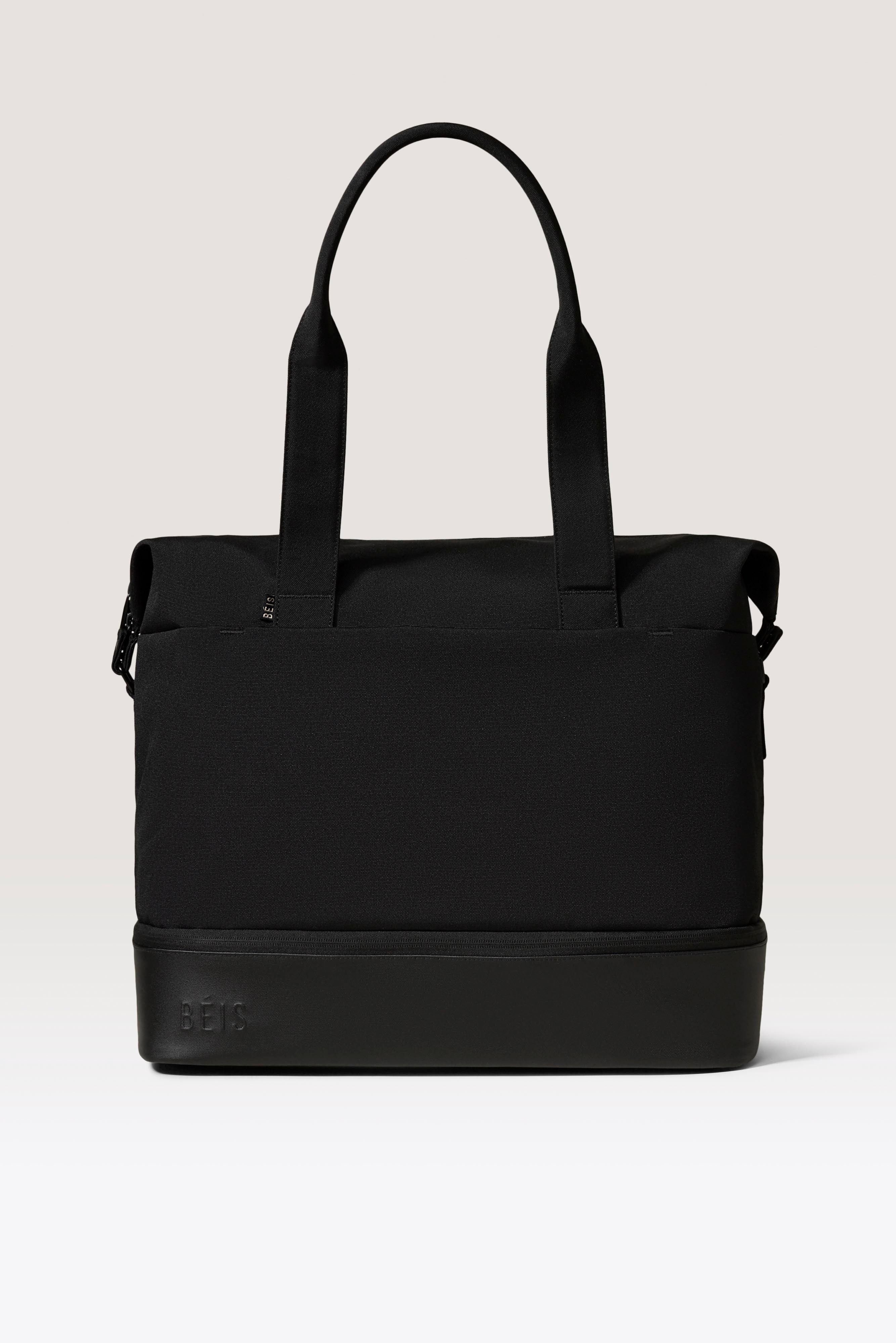 BÉIS ‘The NEW Weekender’ in Black - Black Weekender & Overnight Bag | BEIS