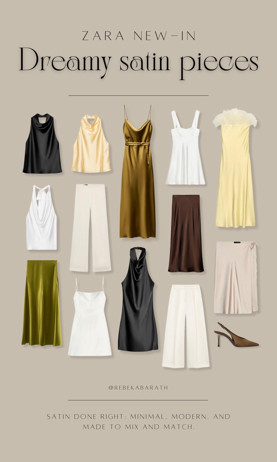 Zara new-in: Dreamy satin staples to elevate your summer wardrobe 

zara new in | summer outfits | satin trend | zara finds | satin dress | satin skirt | occasion dressing

#LTKStyleTip #LTKFindsUnder100 #LTKShoeCrush
