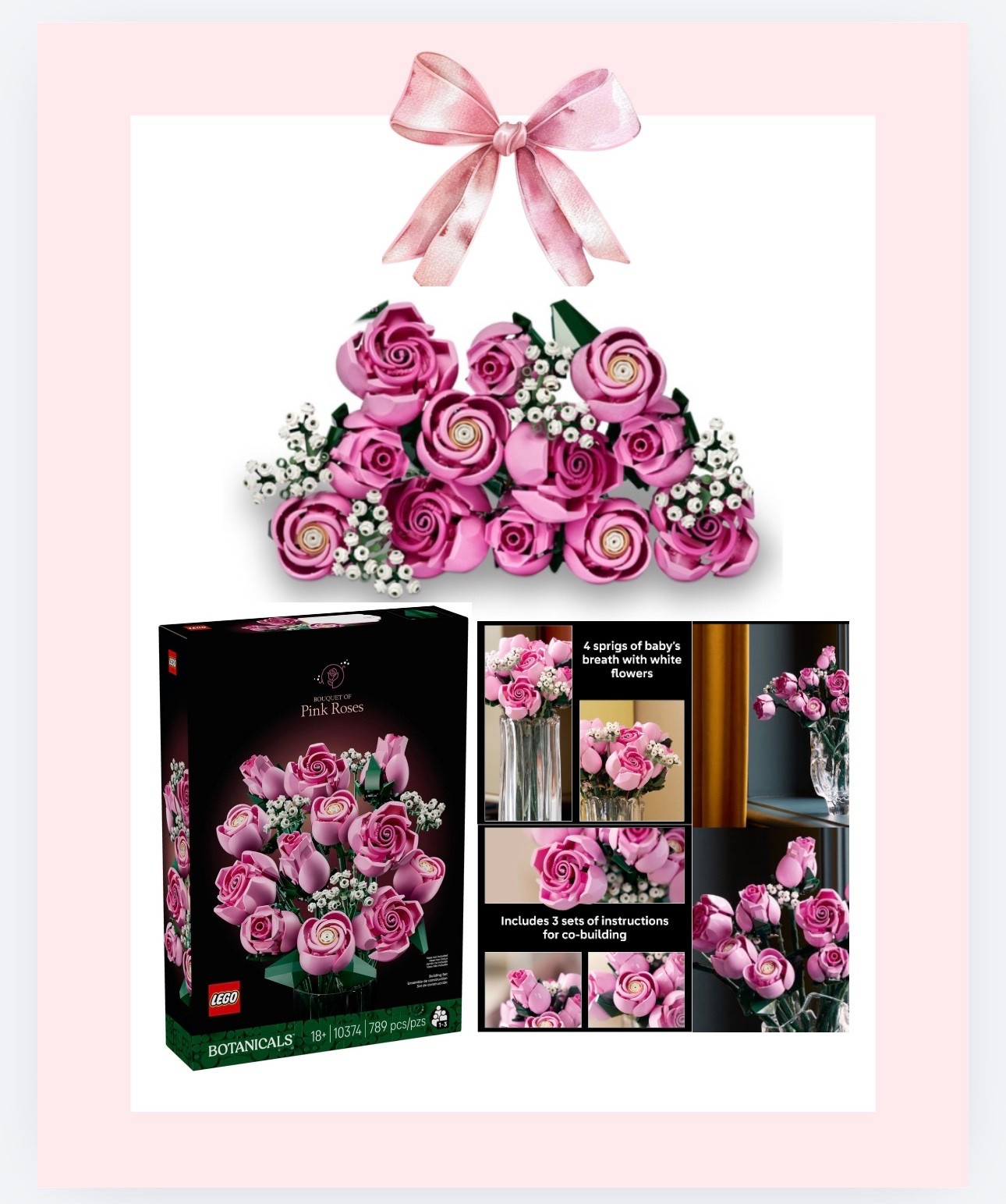 A perfect Valentine bouquet. Sweet pink roses that bloom forever. Shop Lego bouquets here. 

#LTKKids #LTKmomlife #LTKValentine