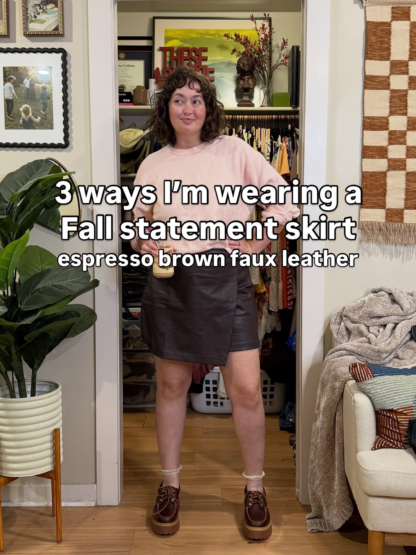 3 ways I’m wearing a Fall statement skirt, espresso brown faux leather.  Find the exact links & inspo links for items that are not available anymore 🤎

Fall outfit Autumn outfit midsize outfit ideas canvas barn jacket preppy fall sweaters jackets fall outfits

#LTKOver40 #LTKMidsize