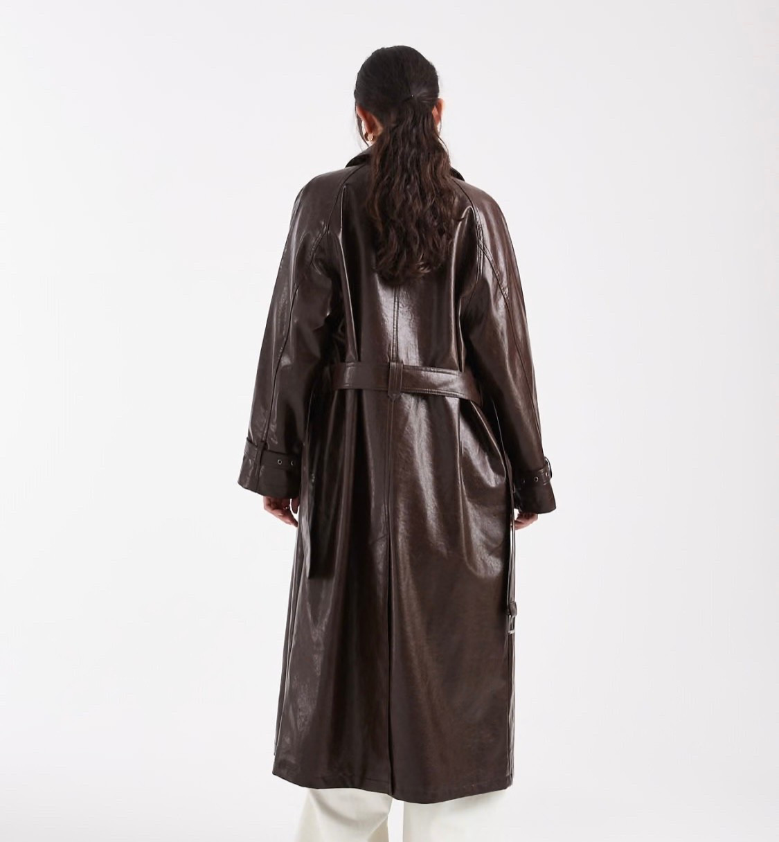 ASOS DESIGN vinyl top collar trench jacket in chocolate

#LTKSaleAlert #LTKMidsize #LTKPlusSize