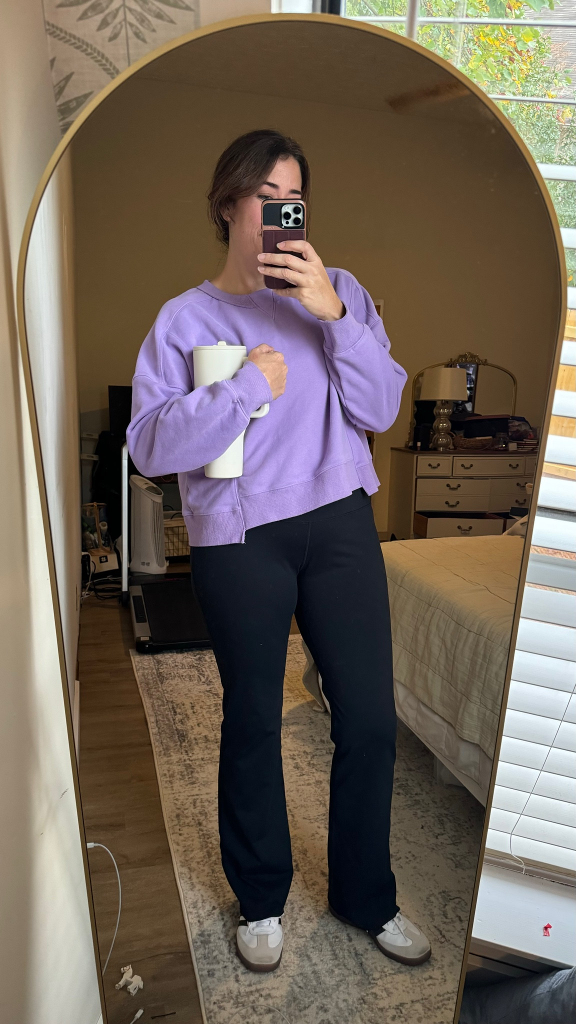 School run outfit of the day:
- Emotional support water bottle
- I sized up on this sweater to xl to make sure the sleeves would stay long after washing
- Long inseam flares🙌🏼
- Sambas if I’m feeling stylish

#LTKActive #LTKStyleTip #LTKShoeCrush