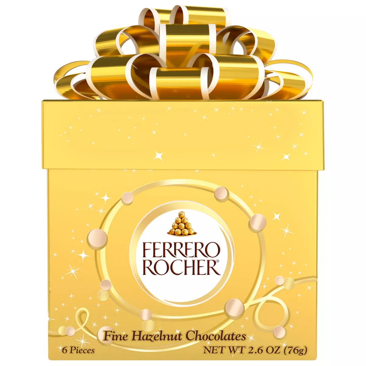 Ferrero Rocher Christmas Chocolate Gift Cube - 2.6oz/6ct | Target