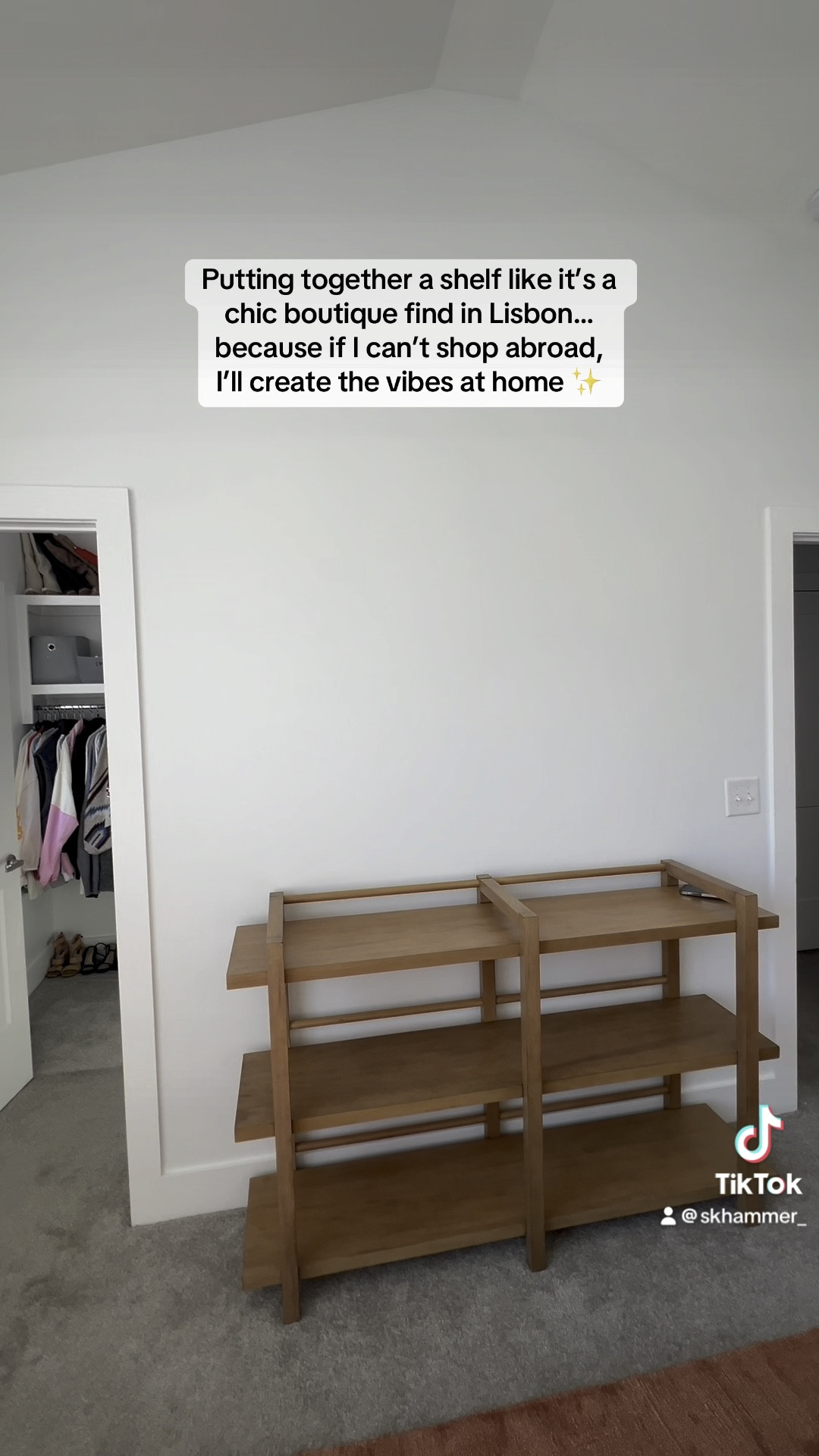 the most beautiful and standout shelf for my bedroom! It was easy to put together too! 

#LTKVideo #LTKHome