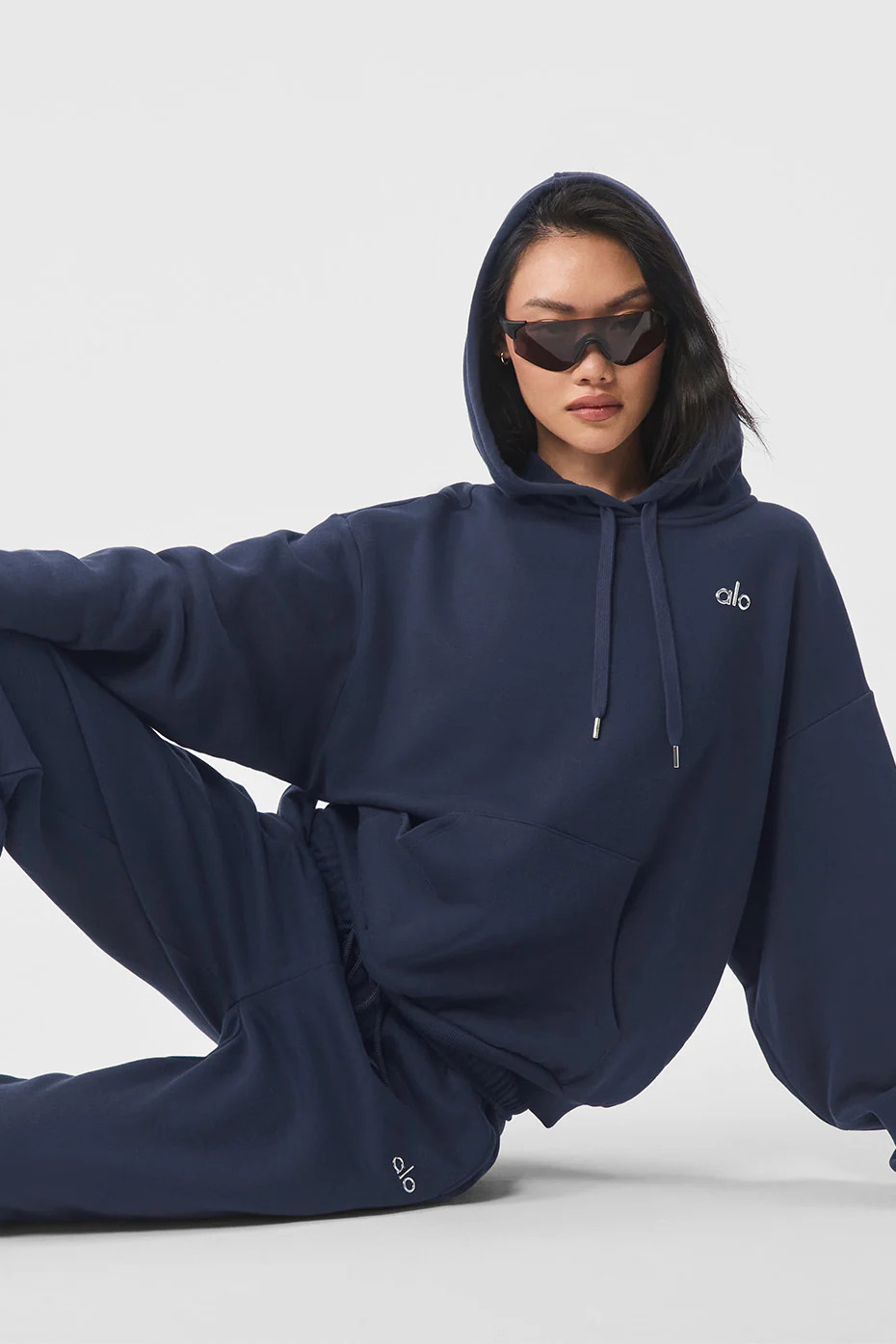 Alo Yoga® | Accolade Hoodie in Navy Blue, Size: 2XL | Alo Yoga (US)