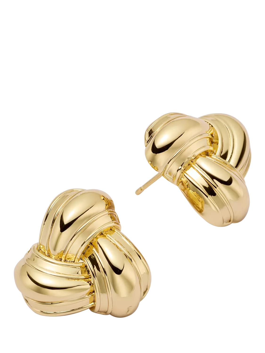 Daisy x Polly Newman Mini Knot Stud Earrings, Gold | John Lewis (UK)