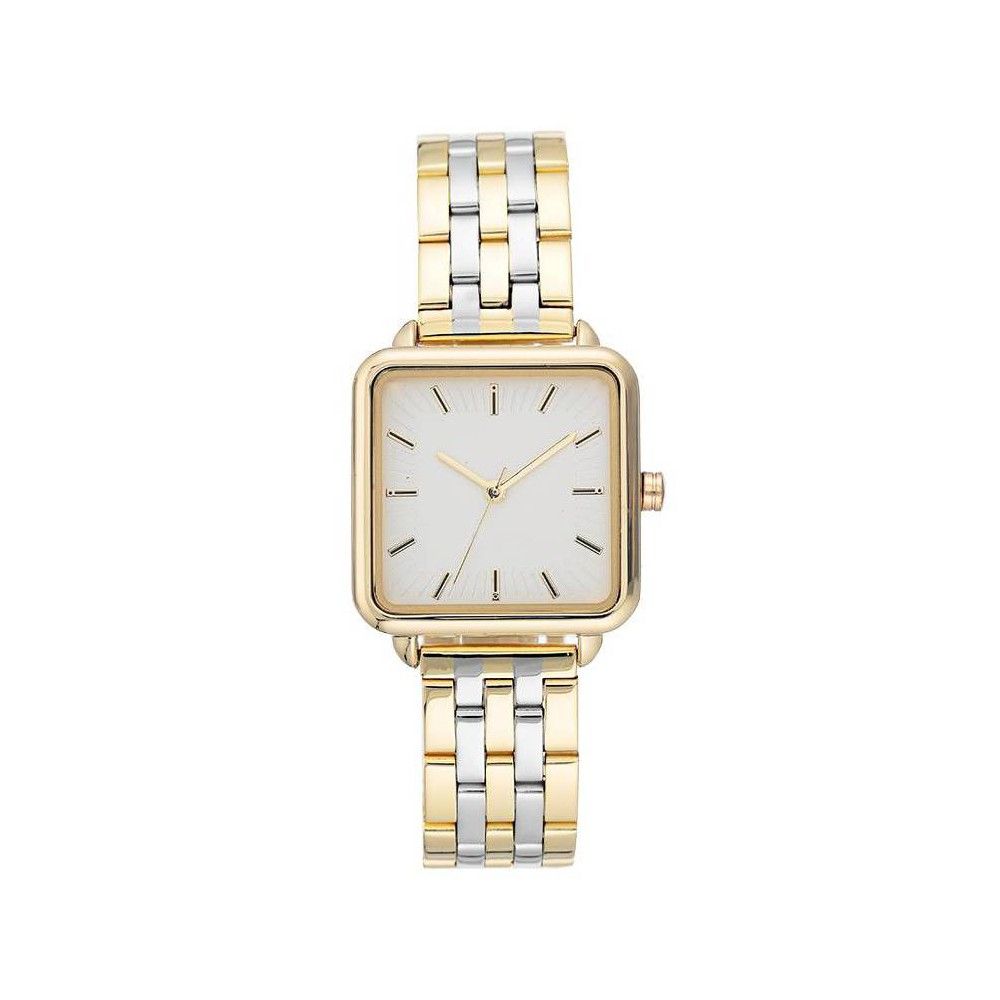 Women's Square Face Watch - A New Day Light Silver | Target