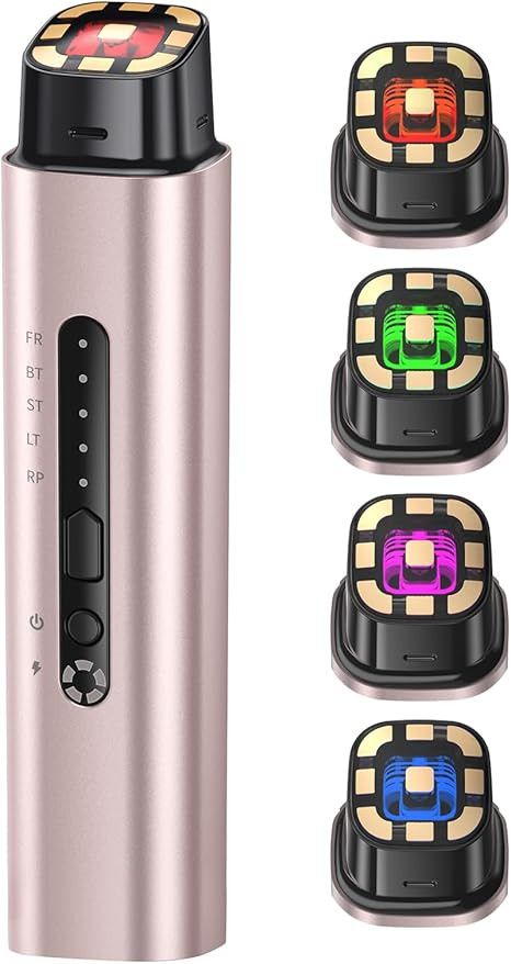 Microcurrent Facial Device - 5-in-1 Skin Tightening & Lifting Facial Machine - 5 Color Face Light... | Amazon (US)