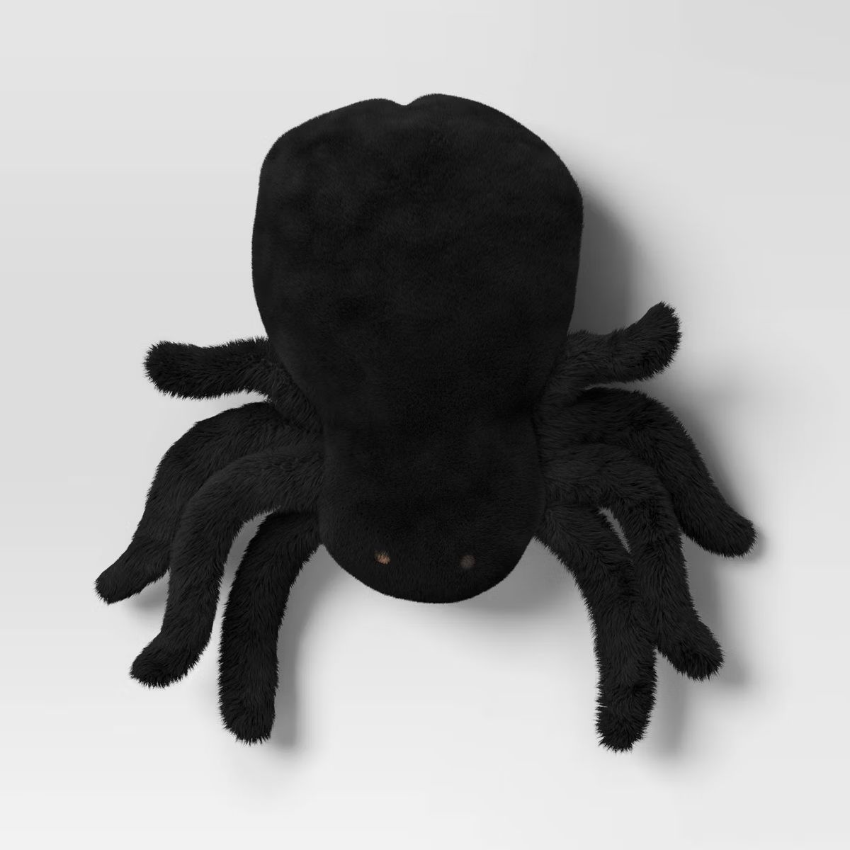 Spider Shaped Halloween Faux Shearling Throw Pillow Black - Hyde & EEK! Boutique™ | Target