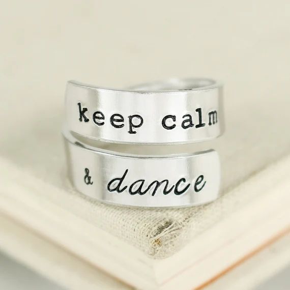 Keep Calm and Dance Ring Dance Gift Gifts for Dancers | Etsy | Etsy (US)
