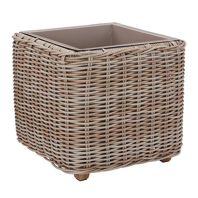 Navio Planter Woven Resin Box Stand | Ballard Designs, Inc.