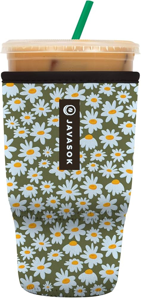 Sok It Java Sok Iced Coffee & Cold Soda Insulated Neoprene Cup Sleeve (Chamomile China, Large: 30... | Amazon (US)