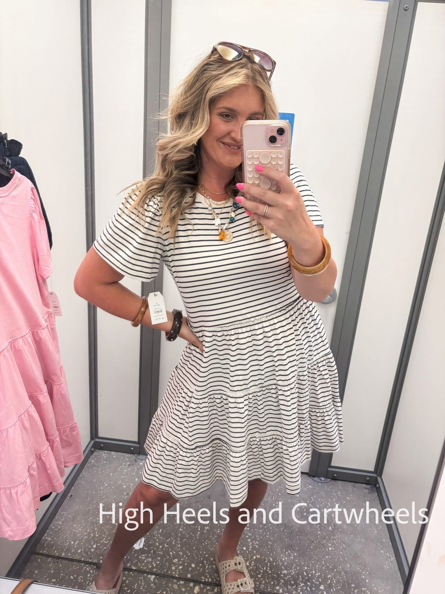 This cotton tiered dress is perfect for summer  
