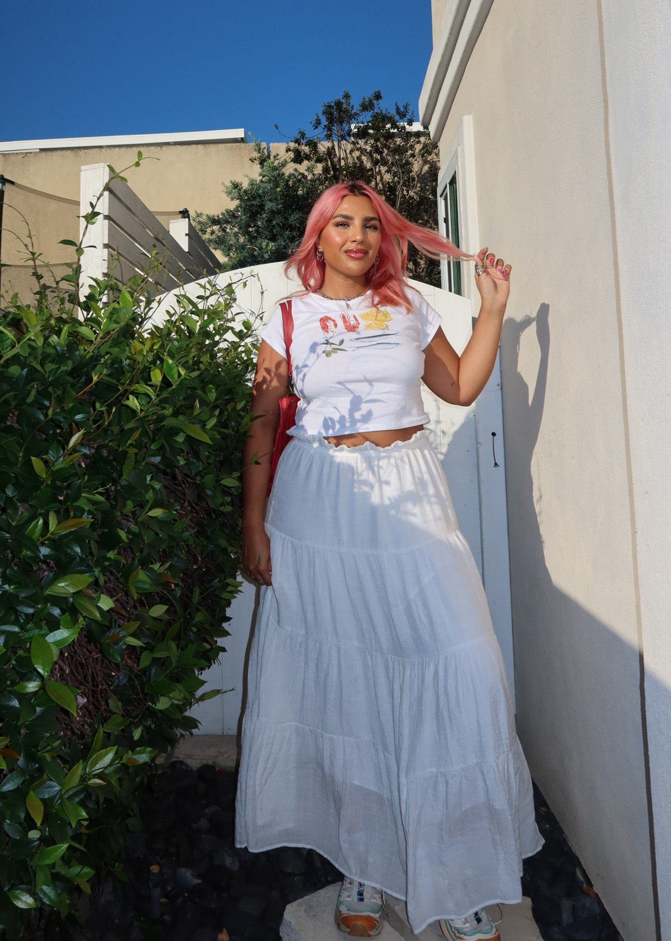 Simple everyday outfit featuring my fav shoes and skirt! 

Sizes:
M in t-shirt 
US 10 in skirt

#LTKstyletip #LTKfindsunder100 #LTKmidsize