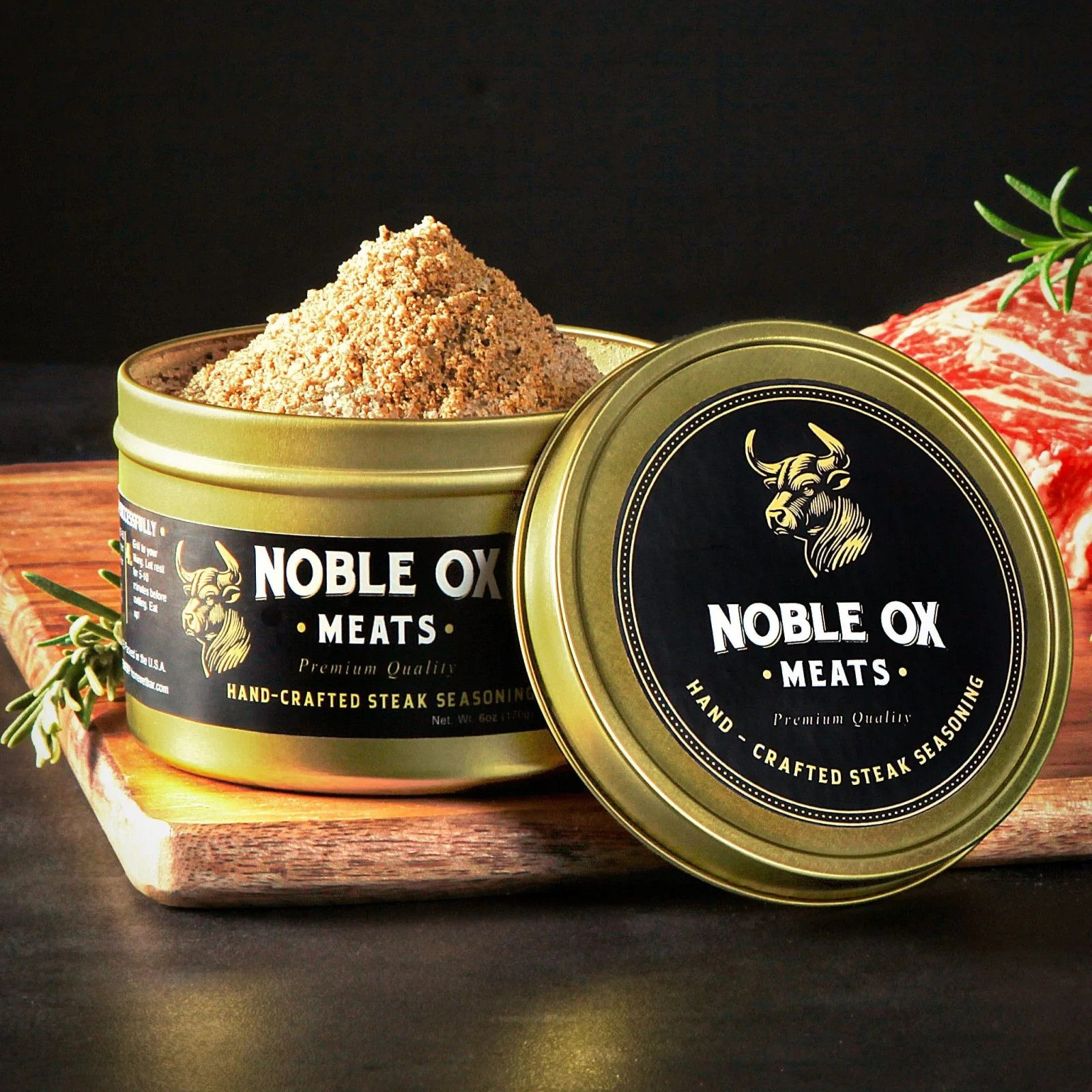 Noble Ox Hand-Crafted Steak & Meat Seasoning | HomeWetBar.com
