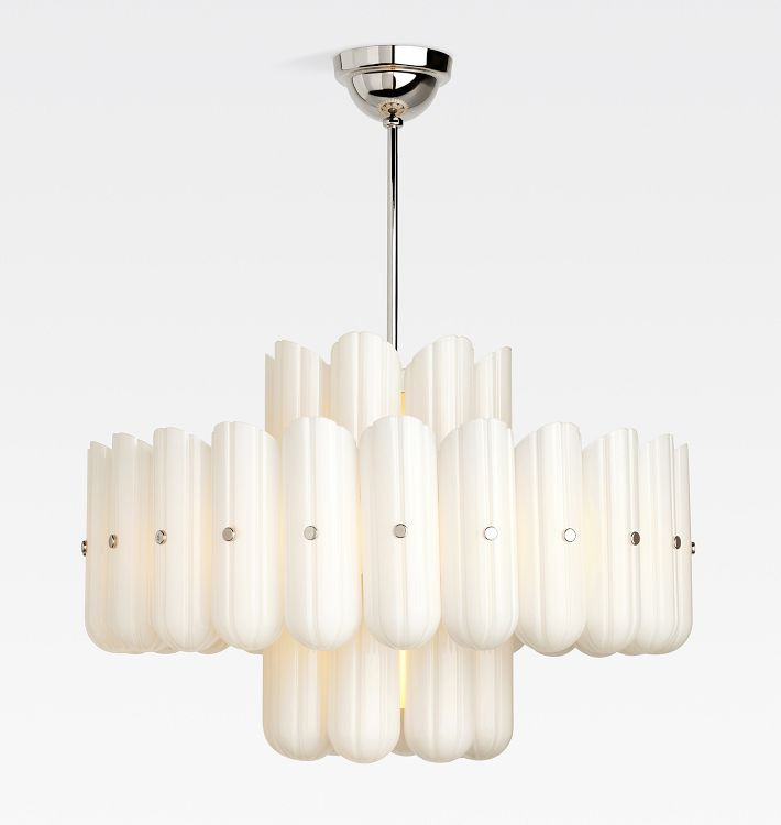 Roll & Hill Lorna LED Double Tier Chandelier, 35" Width | Rejuvenation