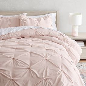 Microfiber Pintuck Comforter | Pottery Barn Teen