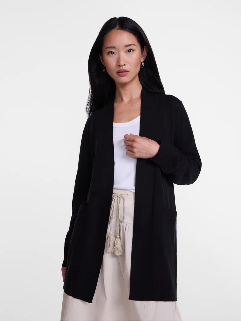 Scenario Women's Belted Lightweight Cardigan, Sizes XS-XXXL | Walmart (US)