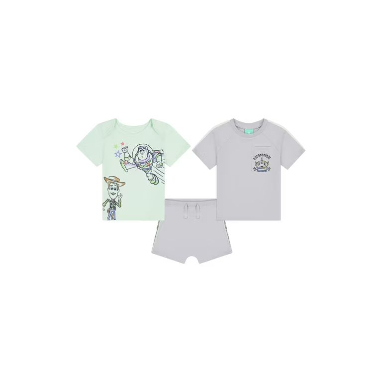 Toy Story Baby Boy 3 Piece Short Set, Sizes 0/3 Months-24 Months | Walmart (US)