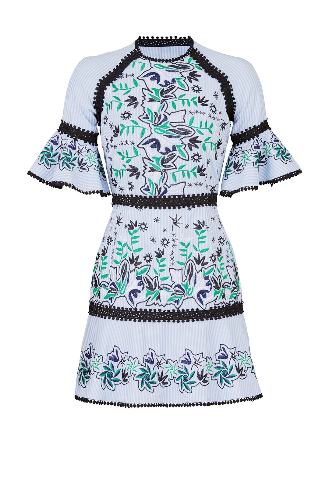 AMUR Embroidered Logan Dress | Rent The Runway