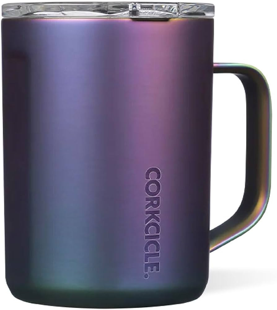 Corkcicle Triple Insulated Coffee Mug with Lid and Handle, Dragonfly, 16 oz – Stainless Steel T... | Amazon (US)