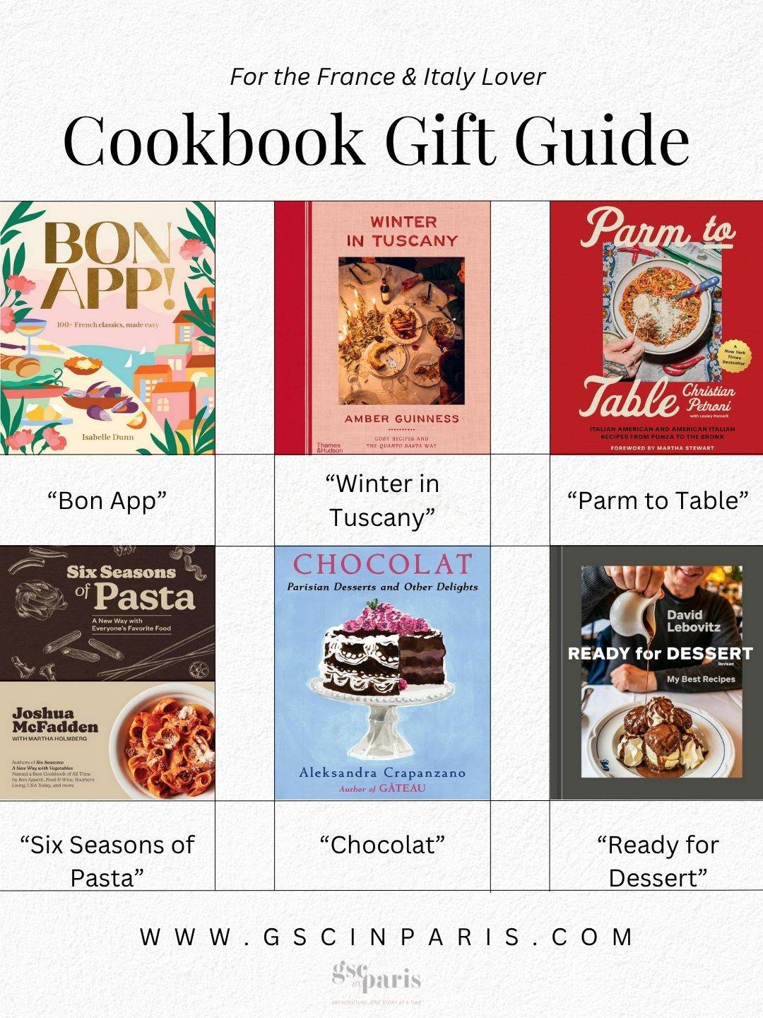 Do you have a France and/or Italy lover who also loves to cook? Or just loves a beautiful cookbook on their shelf? These are some fantastic new books that would make a perfect holiday gift for the chef in your life! 

 #LTKGiftGuide #LTKHoliday #LTKSeasonal