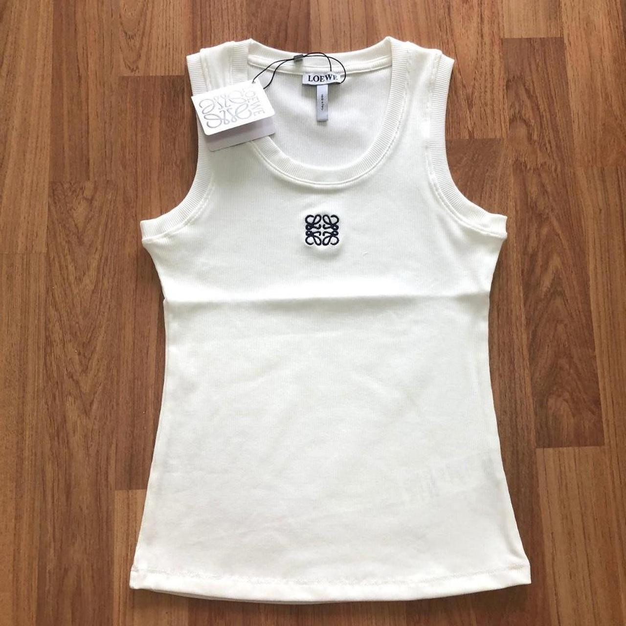 Loewe Women's Vest - White - M | Depop UK