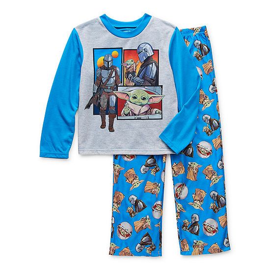 Disney Mandalorian Little & Big Boys 2-pc. Star Wars Pant Pajama Set | JCPenney