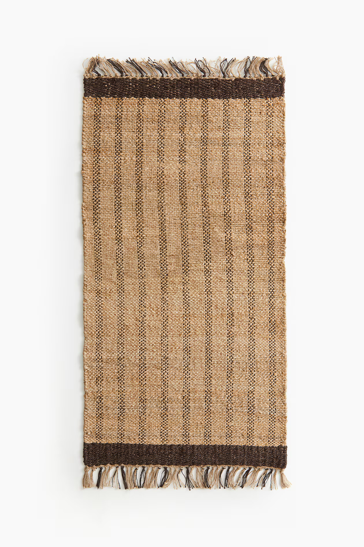 Small Jute Rug with Fringe | H&M (US + CA)
