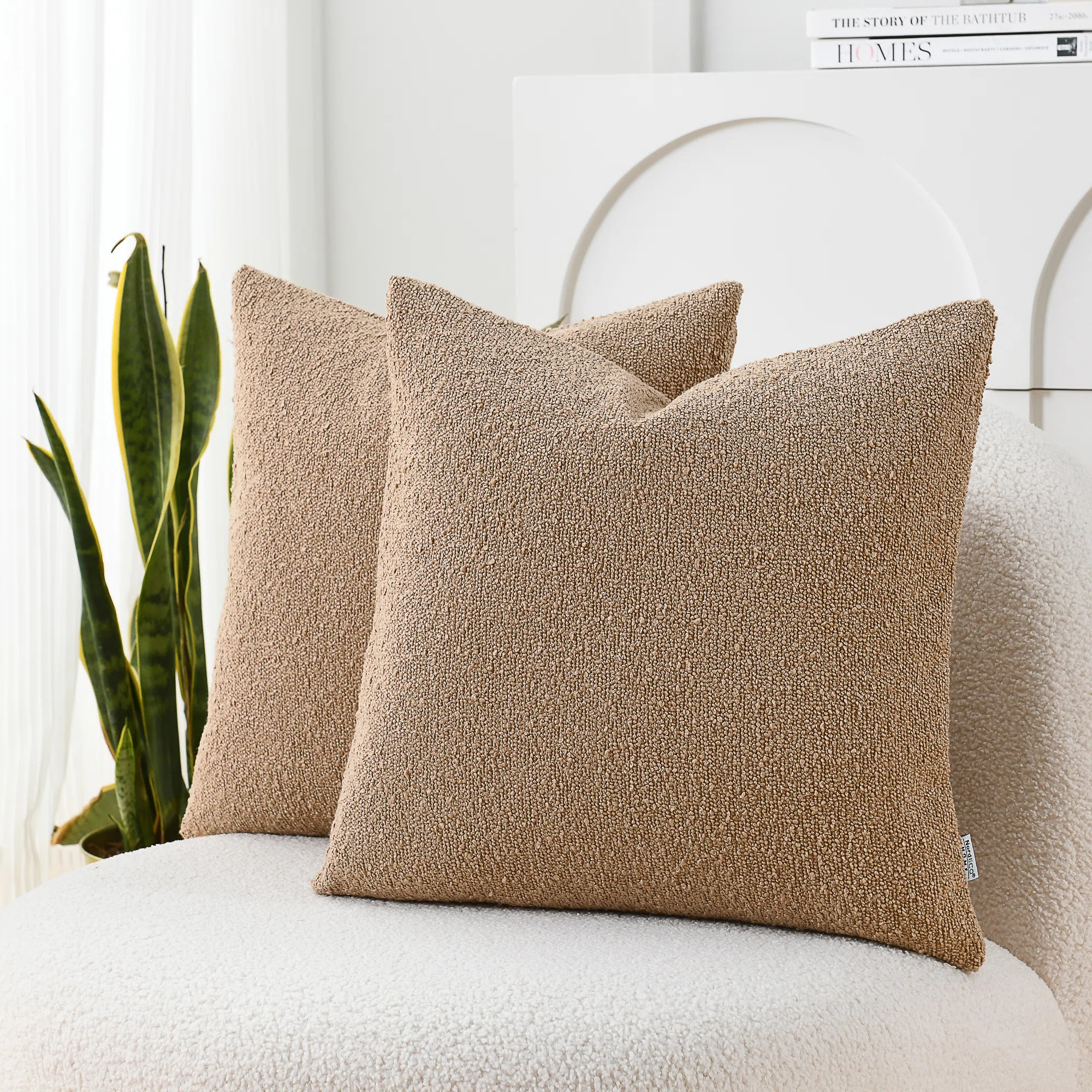 Textured Pillow Covers Textured Boucle Pillow Covers (Set of 2) | Wayfair North America