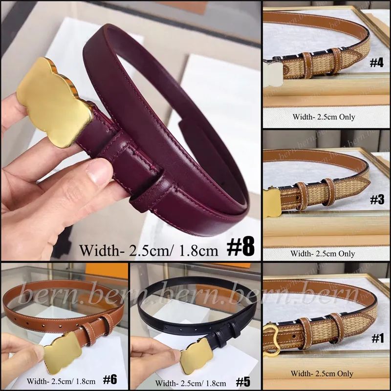Premium Fashion Straw Woven Belt 2.5cm/1.8cm Width Women's Belt for Women Belts with Gift Box Chr... | DHGate