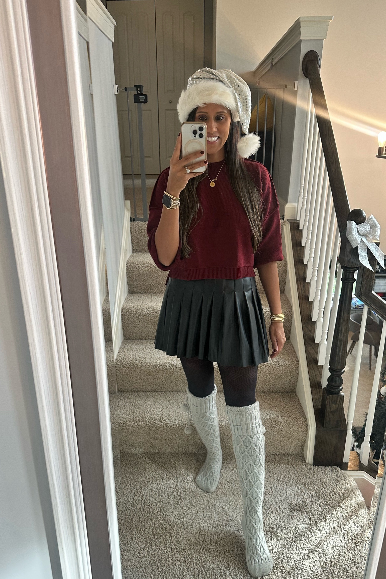 Obsession with pleather skirts and sweater crops! 

#LTKparties #LTKSeasonal #LTKstyletip