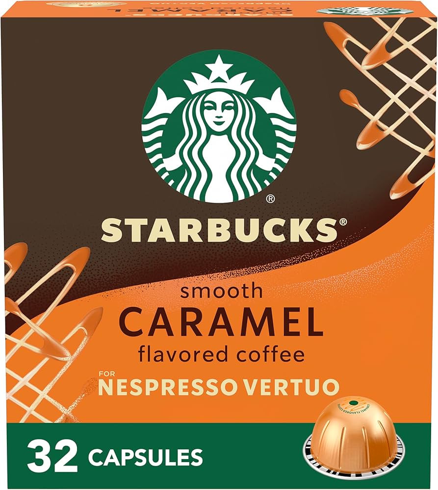 Starbucks by Nespresso Vertuo,Caramel Flavored Coffee, 32-count Coffee Pods, Brews 7.8 oz. | Amazon (US)